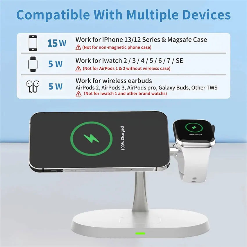 3 in 1 magnetic wireless charger