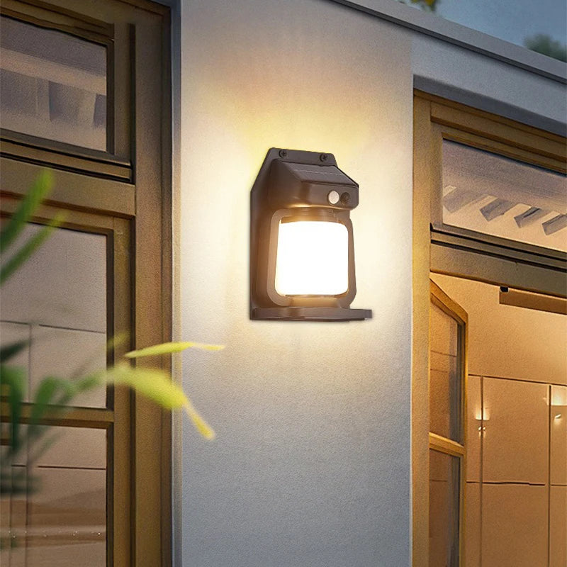 Solar Light  Human Body Sensing Outdoor Garden Light Induction Wall Lamp Home Villa Balcony errace Decorative IP65 Solar Lamps